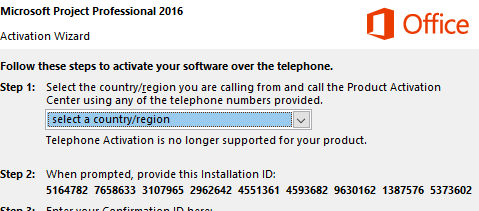 activation code for microsoft office 2007 by telephone